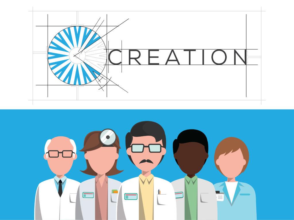 The New CREATION logo