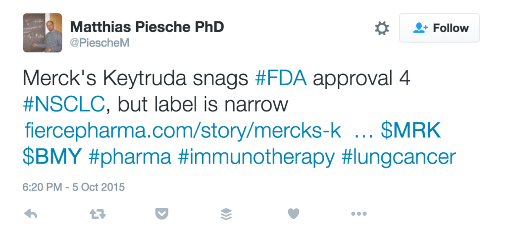 Matthias-Piesche-PhD-on-Twitter-22Mercks-Keytruda-snags-FDA-approval-4-NSCLC-but-label-is-narrow-httpt.coRDdMYRe0Q0-MRK-BMY-pharma-immunotherapy-lungcancer22