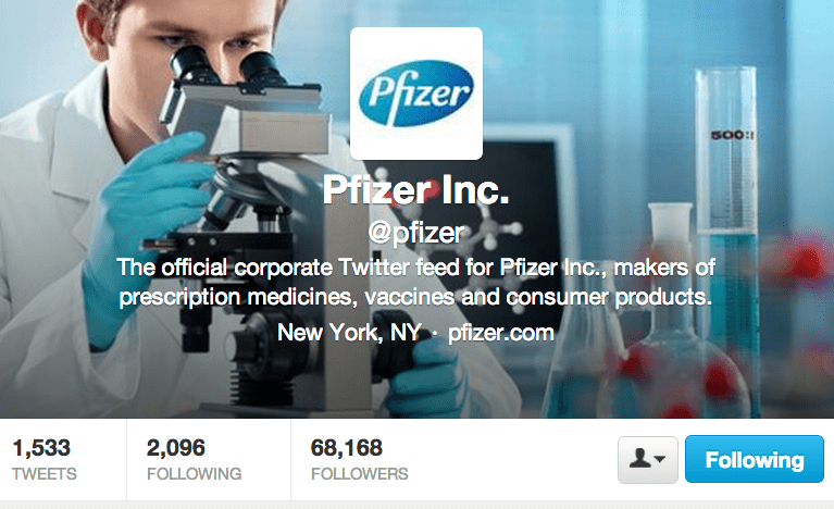 Pfizer Twitter
